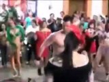 Alcaldesa de Centla bailando con strippers