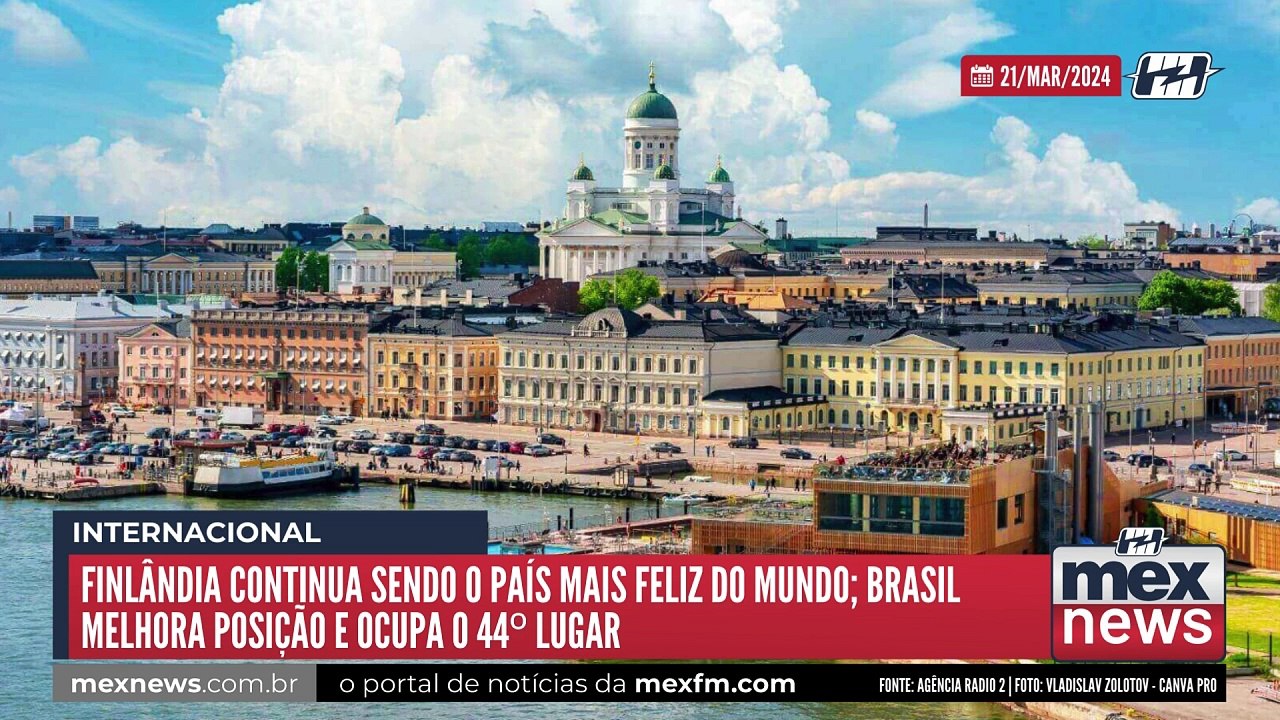 Finlândia continua sendo o país mais feliz do mundo; Brasil melhora posição e ocupa o 44º lugar