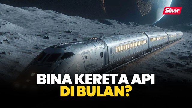 Bina kereta api di bulan?