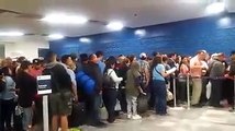 Caos en aeropuerto internacional de Tijuana tras llegada de Peña Nieto