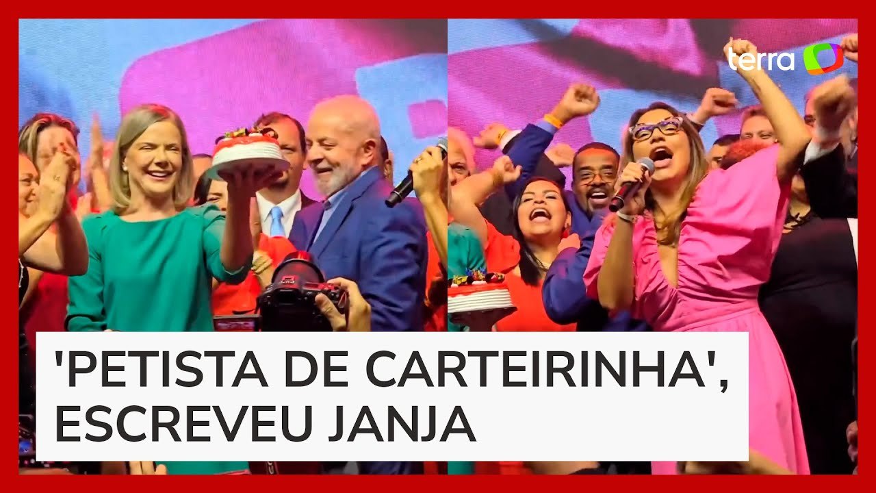 Festa de aniversário do PT tem Lula e Janja can...