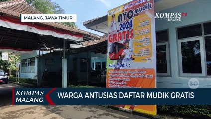 Warga Malang Antusias Daftar Mudik Gratis