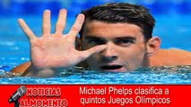 Michael Phelps clasifica a quintos Juegos Olímpicos