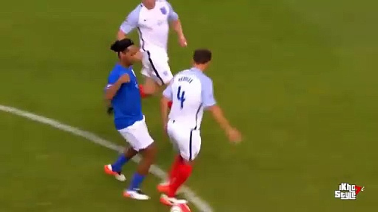 England vs Rest Of The World 32 Ronaldinho Double Nutmeg and No Look