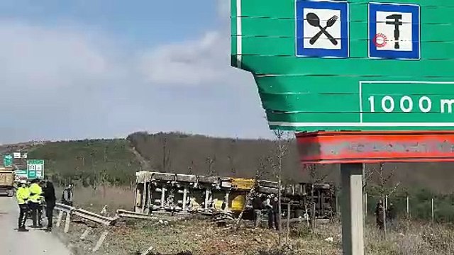 Kuzey Marmara Otoyolu’nda faciadan dönüldü