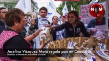 Josefina Vázquez Mota regala pan en Cuautitlán