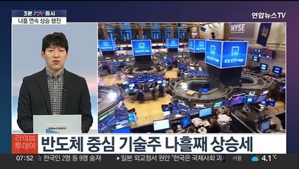 [3분증시] 뉴욕증시, FOMC 훈풍에 또 최고…다우 0.68%↑ 外