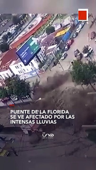 la intensidad de las precipitaciones afectó la estructura de un puente ubicado en la zona sur de la ciudad