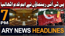 ARY News 7 PM Headlines | 21st March 2024 | PTI Leaders Takes Big Deicision