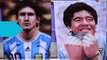 Diego Maradona le pide a Lionel Messi no abandone el fútbol internacional