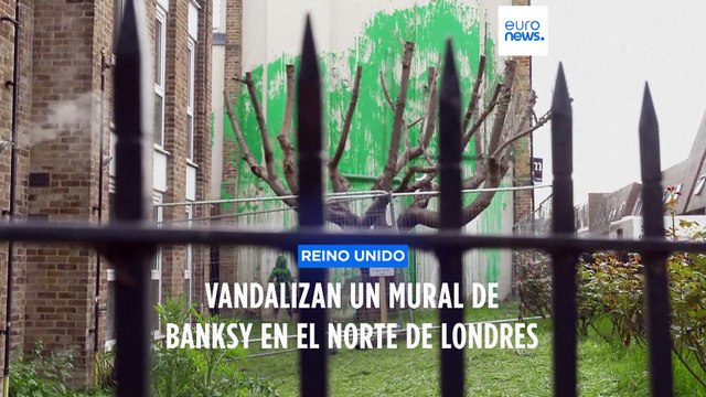 Dañan con pintura blanca el último mural de Banksy en Londres