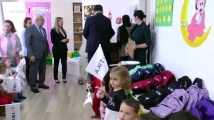 TİKA'dan Arnavutluk’ta restore ettikleri kreşe ziyaret