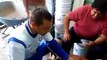 #VIDEO - Chaco Giménez juega baraja con albañiles en La Noria