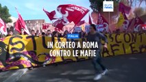 Mafia: a Roma in migliaia contro la criminalità organizzata