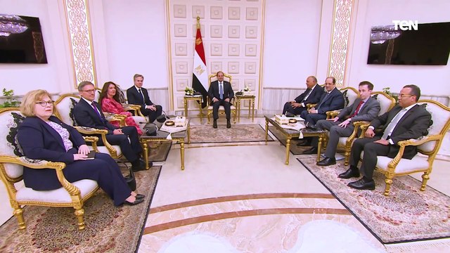 الرئيس عبدالفتاح السيسي يستقبل وزير الخارجية الأمريكي أنتوني بلينكن