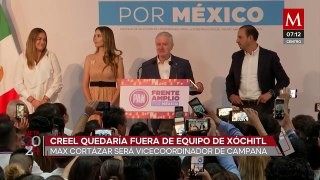 Max Cortazar será el nuevo vicecoordinador de campaña de Xóchitl Gálvez,  Creel quedará fuera