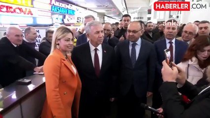 Mansur Yavaş, AŞTİ esnafını ziyaret etti