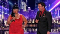 #AGT2016 - Charles and Rose: Wild Lounge Act Adds Strip Tease Into the Mix - Judge Cuts