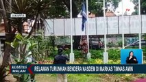 Relawan Turunkan Bendera Nasdem di Markas Timnas AMIN, Kecewa Surya Paloh Terima Hasil Pemilu