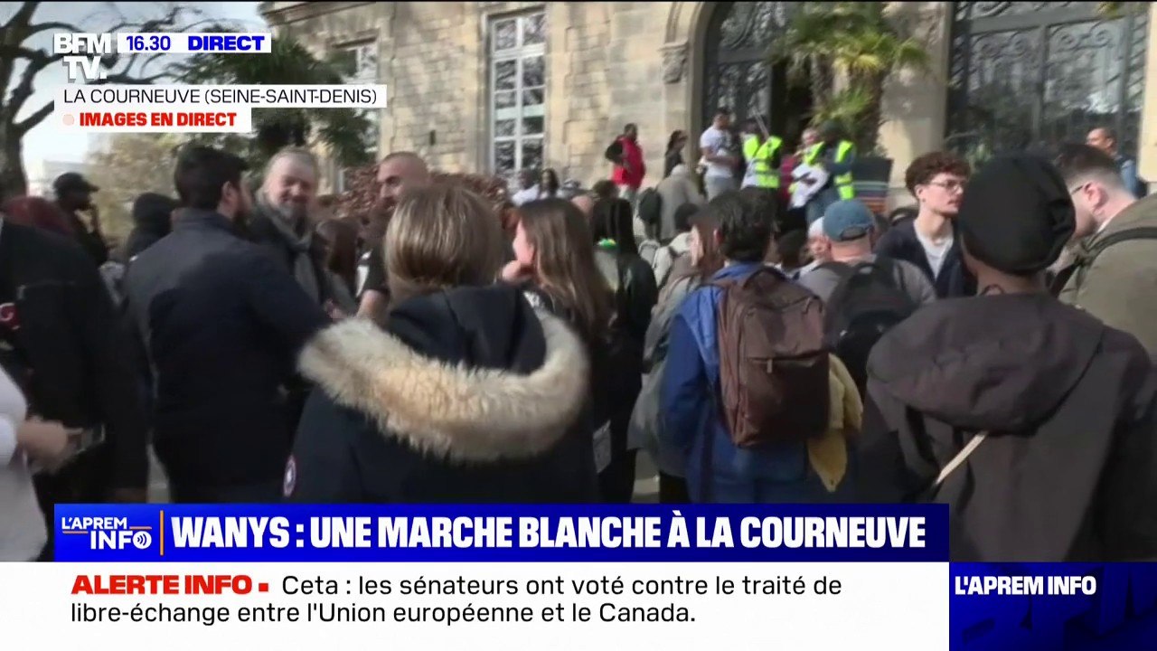 La Courneuve: la marche blanche en hommage à Wanys a débuté