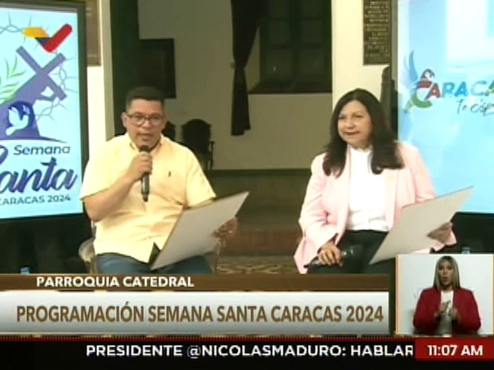 Autoridades caraqueñas presentan cronograma de actividades Semana Santa 2024