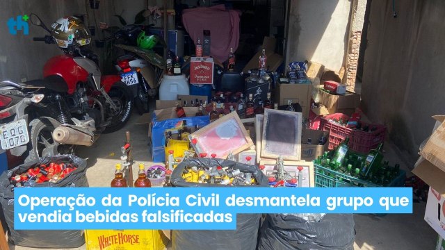 Operação da Polícia Civil desmantela grupo que vendia bebidas falsificadas