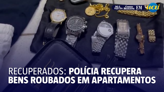 Bens roubados de apartamentos são recuperados