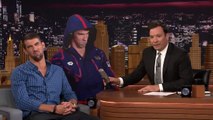 Jimmy  Fallon  - Michael Phelps Gets a Life-Size Cutout of His Angry Olympic Face
