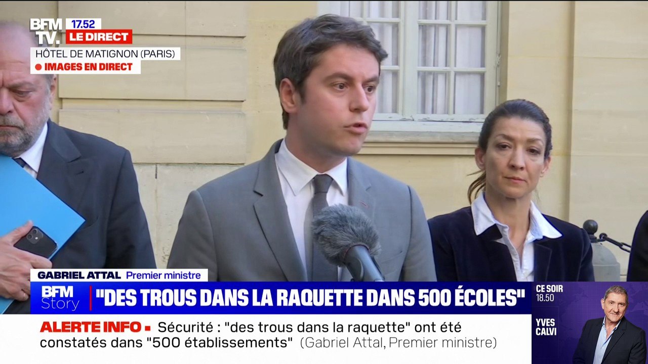 Gabriel Attal sur le trafic de drogue à proximité des établissements scolaires: "Il faut nettoyer ces trottoirs aux abords des établissements scolaires"