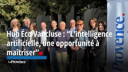 Hub de l'éco Vaucluse : "L'intelligence artificielle est révolutionnaire, mais il faut l'encadrer"