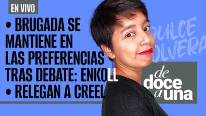 #EnVivo #DeDoceAUna ¬ Brugada se mantiene en las preferencias tras debate: Enkoll ¬ Relegan a Creel
