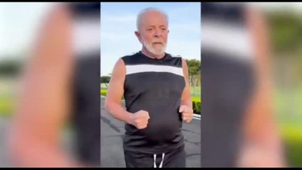 Virale in Brasile il video del presidente Lula che fa jogging