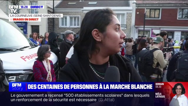 Marche blanche en hommage à Wanys: Aucune personne sur cette terre ne mérite de se faire tuer pour un refus d'obtempérer témoigne cette connaissance du jeune homme