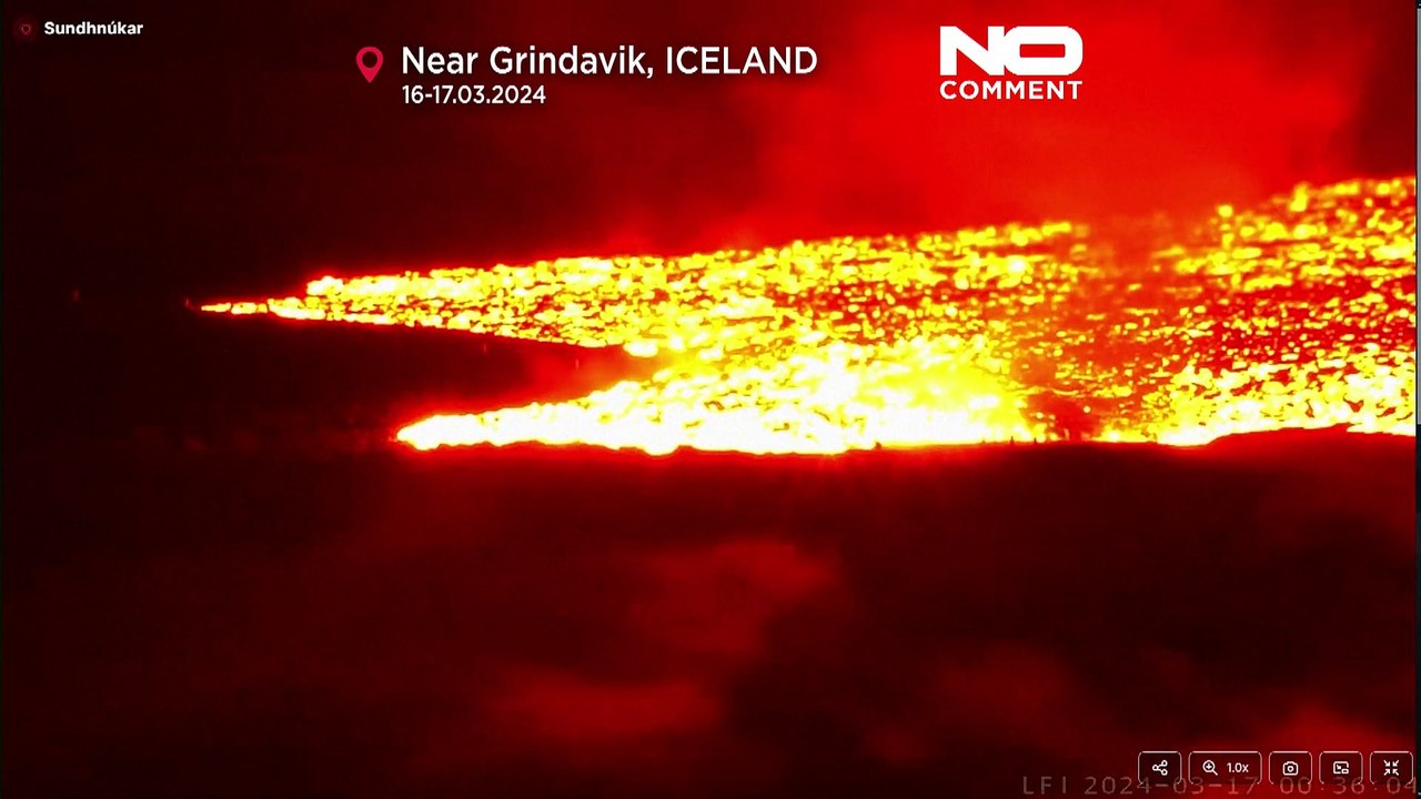 Bisher längster Ausbruch des Vulkans auf Island bei Grindavik
