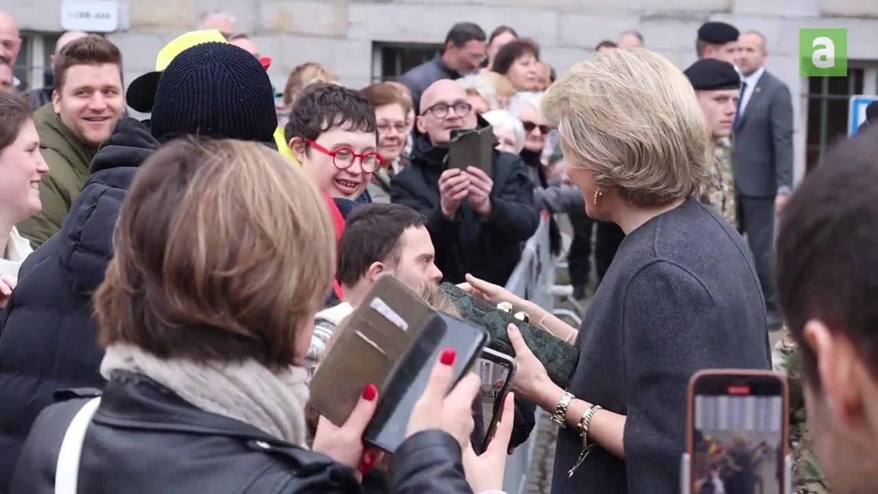 La Reine Mathilde en visite à Tournai