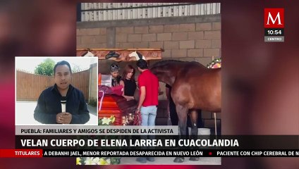 Velan a Elena Larrea en Cuacolandia y caballos se despiden de ella