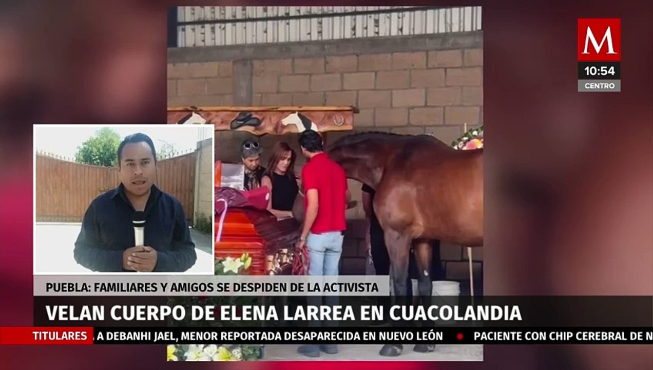 Velan a Elena Larrea en Cuacolandia y caballos se despiden de ella