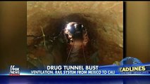 Policía mexicana Descubre túnel de drogas que conduce a Estados Unidos