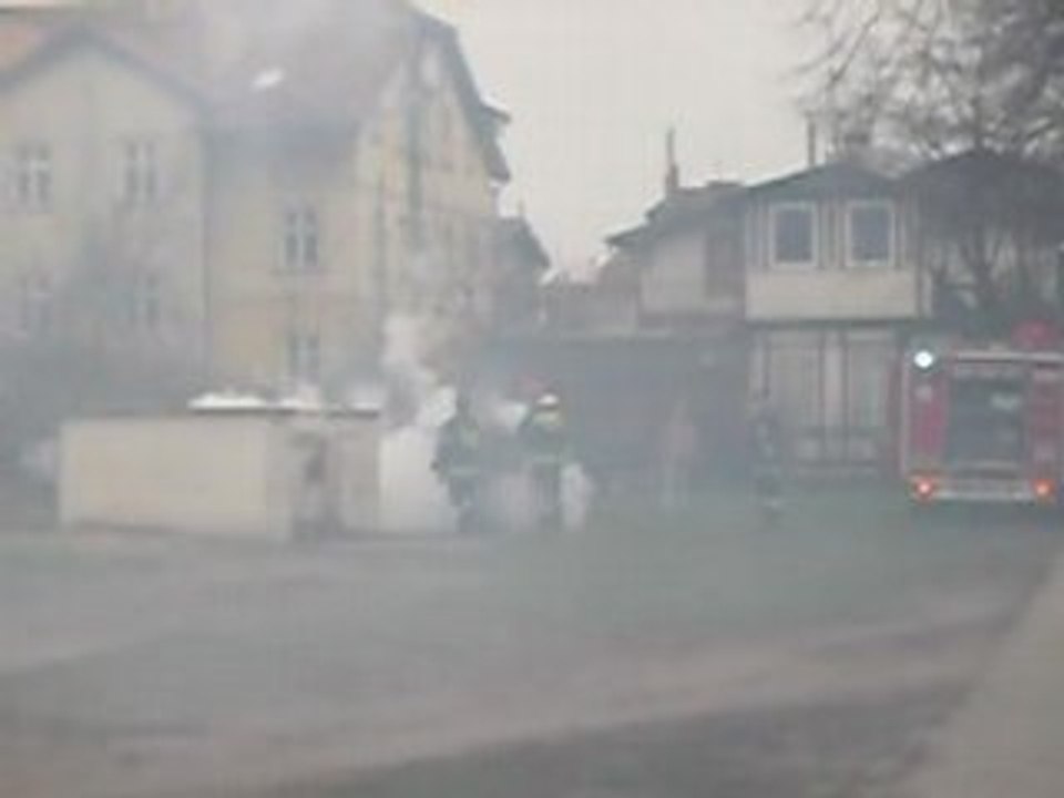 Pożar Przy Placu Inwalidów w Oliwie