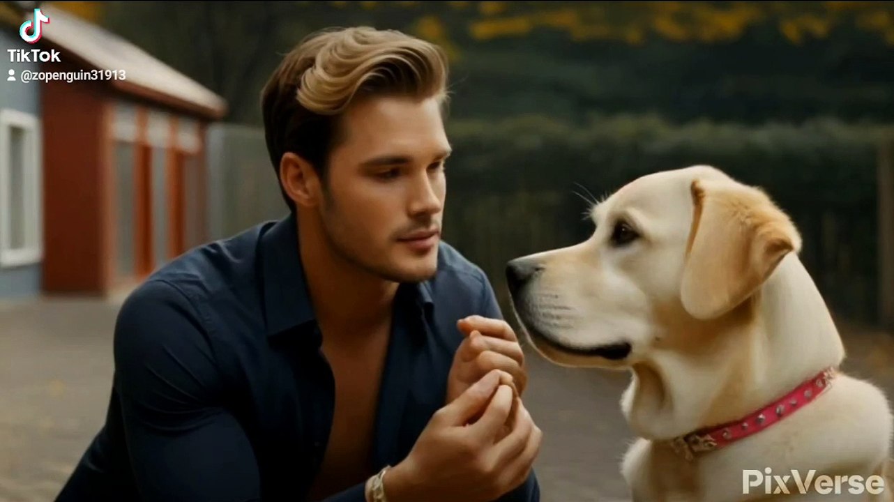 man and dog
