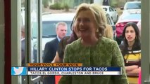 Hillary Clinton se detiene a comer unos Tacos en El Gordo