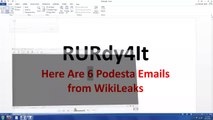 Podesta Emails 6 - Emails from WikiLeaks