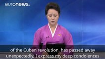 Kim Jong Un expresses condolences over Castro's death