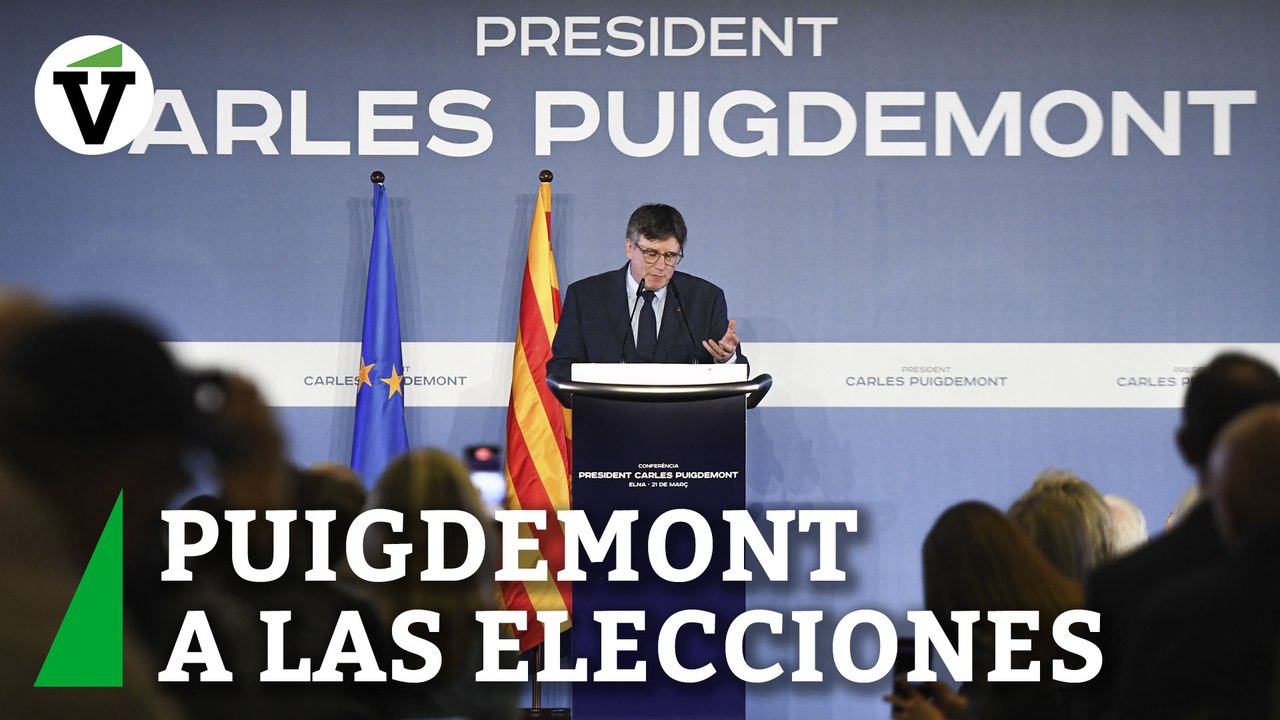 Puigdemont anuncia su candidatura a las catalanas entre gritos de "¡Independencia!"