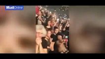 Grandma Overwhelmingly Excited At Robbie Williams Concert