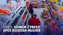 Homem pega nas nádegas de mulher em mercado e é preso