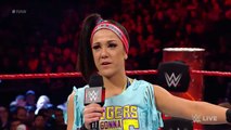 Raw - Bayley challenges Charlotte Flair