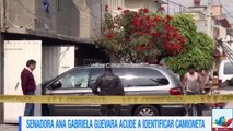 Ana Guevara acude a identificar la camioneta de sus agresores