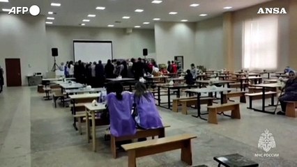 Russia, civili evacuati da Belgorod ricevono rifornimenti