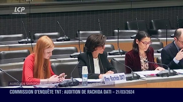 Rachida Dati auditionnée par la commission d'enquête sur l'attribution des fréquences TNT